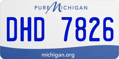 MI license plate DHD7826
