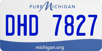 MI license plate DHD7827