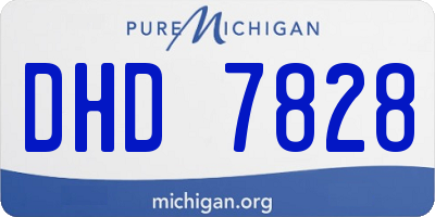 MI license plate DHD7828