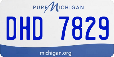 MI license plate DHD7829