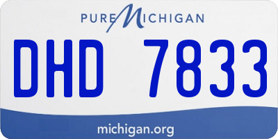 MI license plate DHD7833
