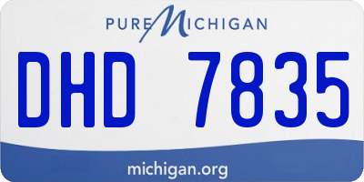 MI license plate DHD7835
