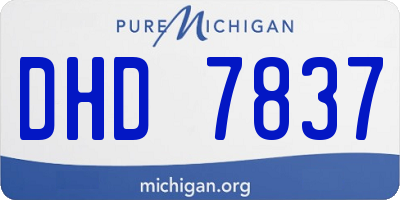 MI license plate DHD7837