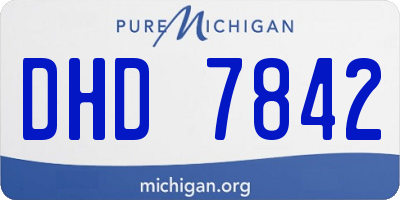 MI license plate DHD7842