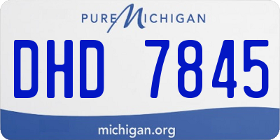 MI license plate DHD7845