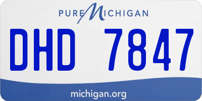 MI license plate DHD7847