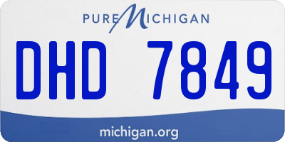 MI license plate DHD7849