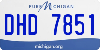 MI license plate DHD7851