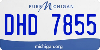 MI license plate DHD7855