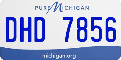 MI license plate DHD7856