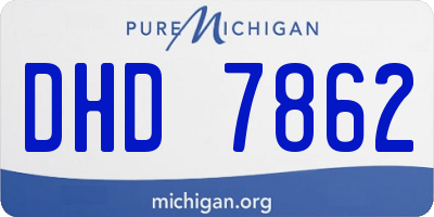 MI license plate DHD7862