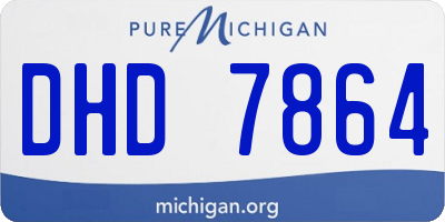 MI license plate DHD7864