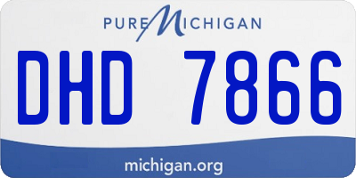 MI license plate DHD7866