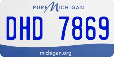 MI license plate DHD7869