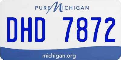 MI license plate DHD7872