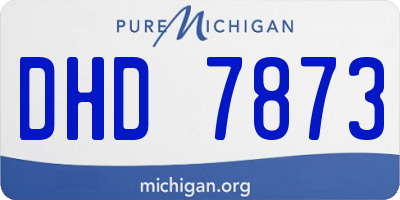 MI license plate DHD7873