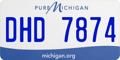 MI license plate DHD7874