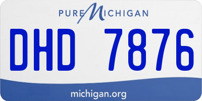 MI license plate DHD7876