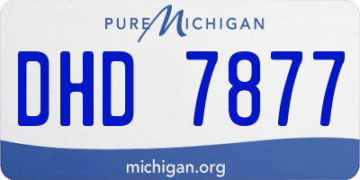 MI license plate DHD7877