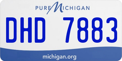 MI license plate DHD7883