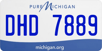 MI license plate DHD7889