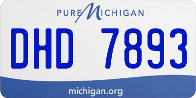MI license plate DHD7893