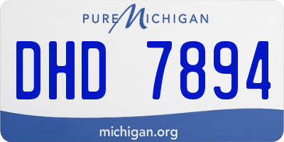 MI license plate DHD7894