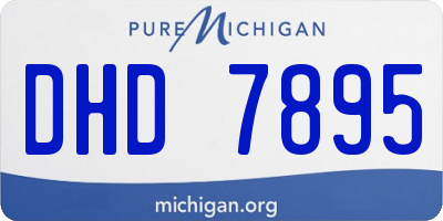 MI license plate DHD7895