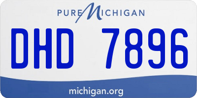 MI license plate DHD7896