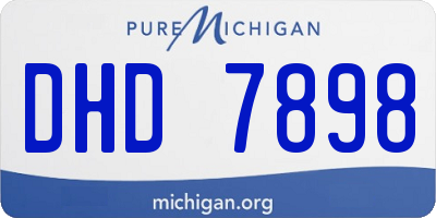 MI license plate DHD7898