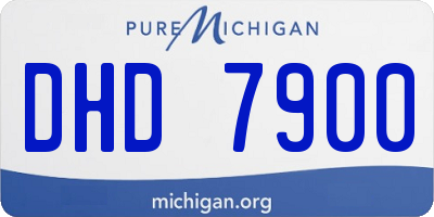 MI license plate DHD7900