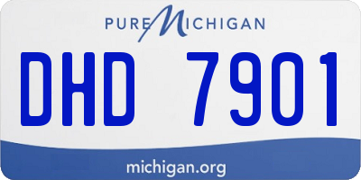 MI license plate DHD7901
