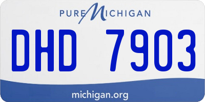 MI license plate DHD7903