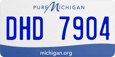 MI license plate DHD7904