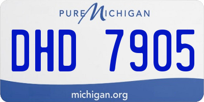 MI license plate DHD7905