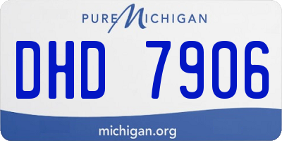 MI license plate DHD7906