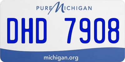 MI license plate DHD7908