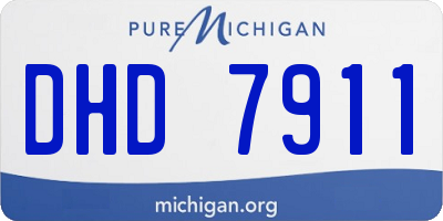 MI license plate DHD7911