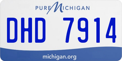 MI license plate DHD7914