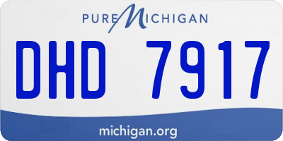 MI license plate DHD7917