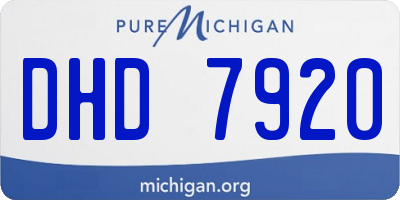 MI license plate DHD7920