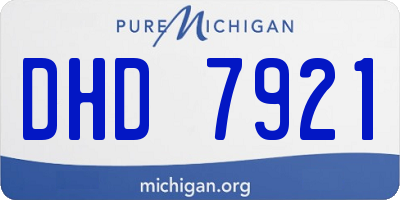 MI license plate DHD7921
