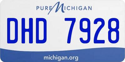 MI license plate DHD7928