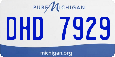 MI license plate DHD7929