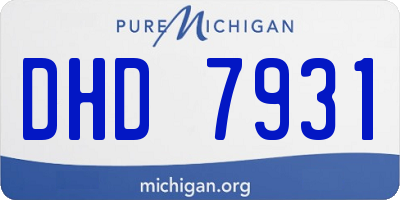 MI license plate DHD7931