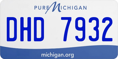 MI license plate DHD7932