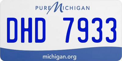 MI license plate DHD7933