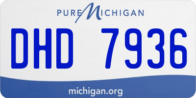 MI license plate DHD7936