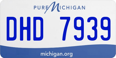 MI license plate DHD7939