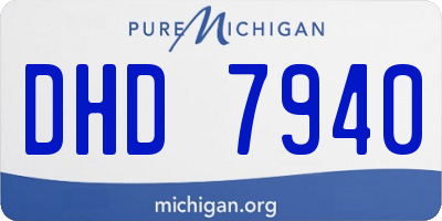 MI license plate DHD7940